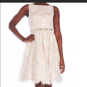 Eliza J Gold Lace Dress NWT